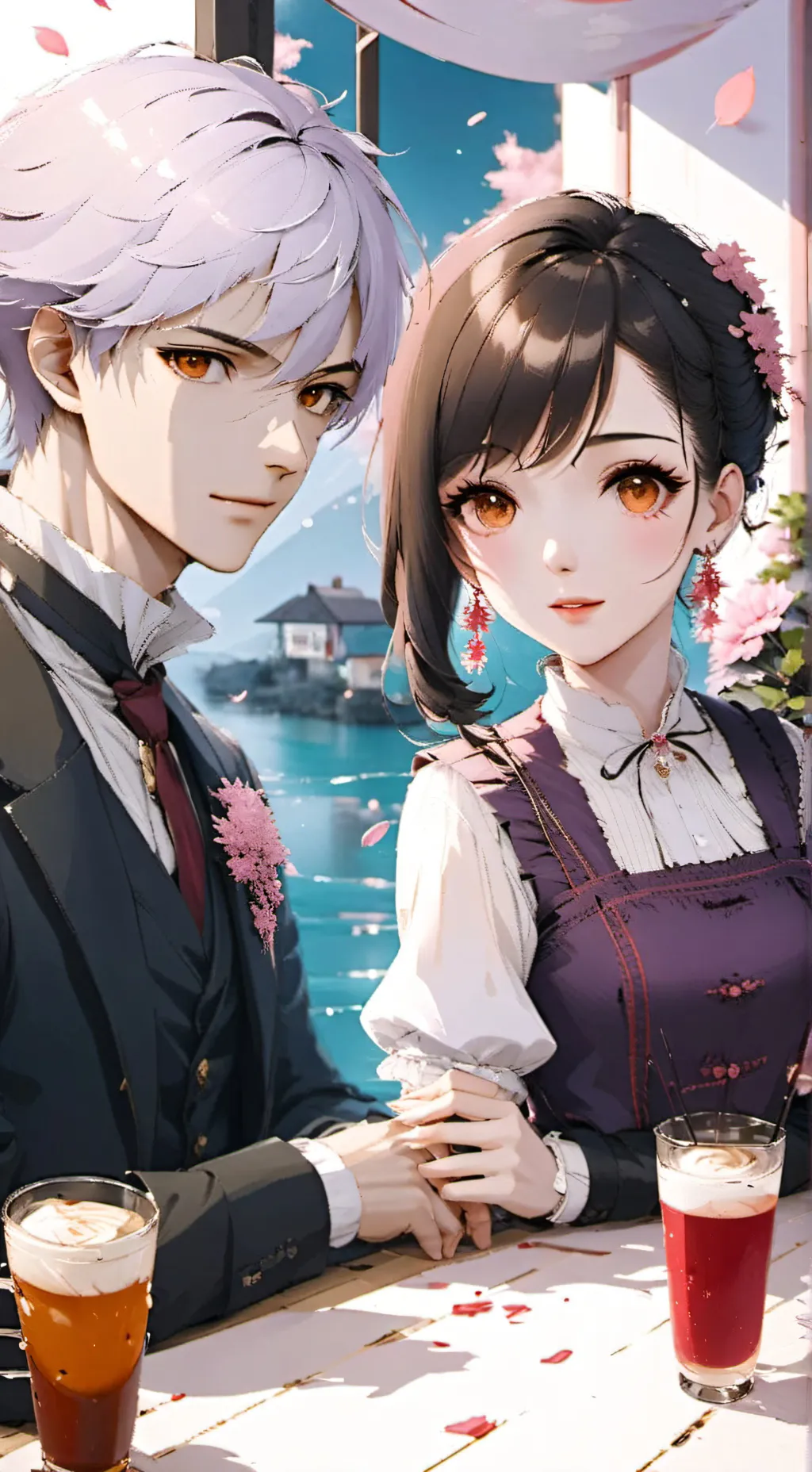 ai character: u sister & brother background