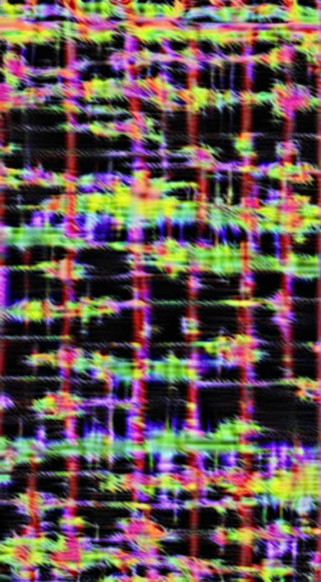 ai character: glitch background