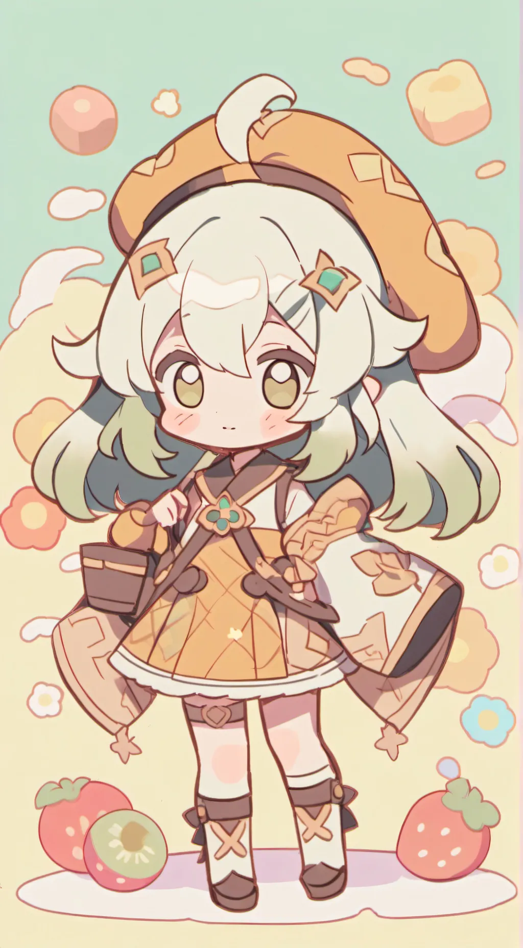ai character: DW sleepover background