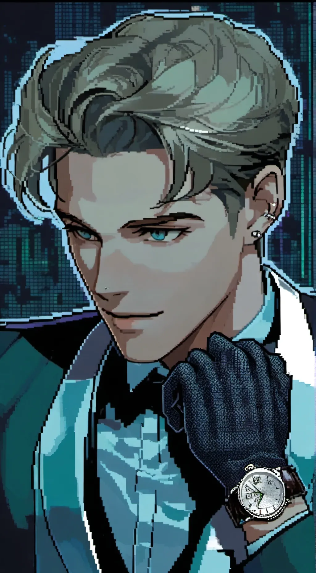 ai character: † Julian Cross † background