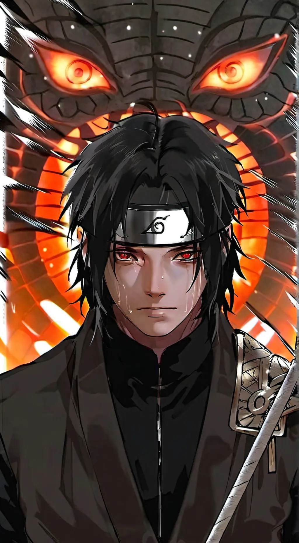 ai character: ¥Itachi¥♡♡♡ background