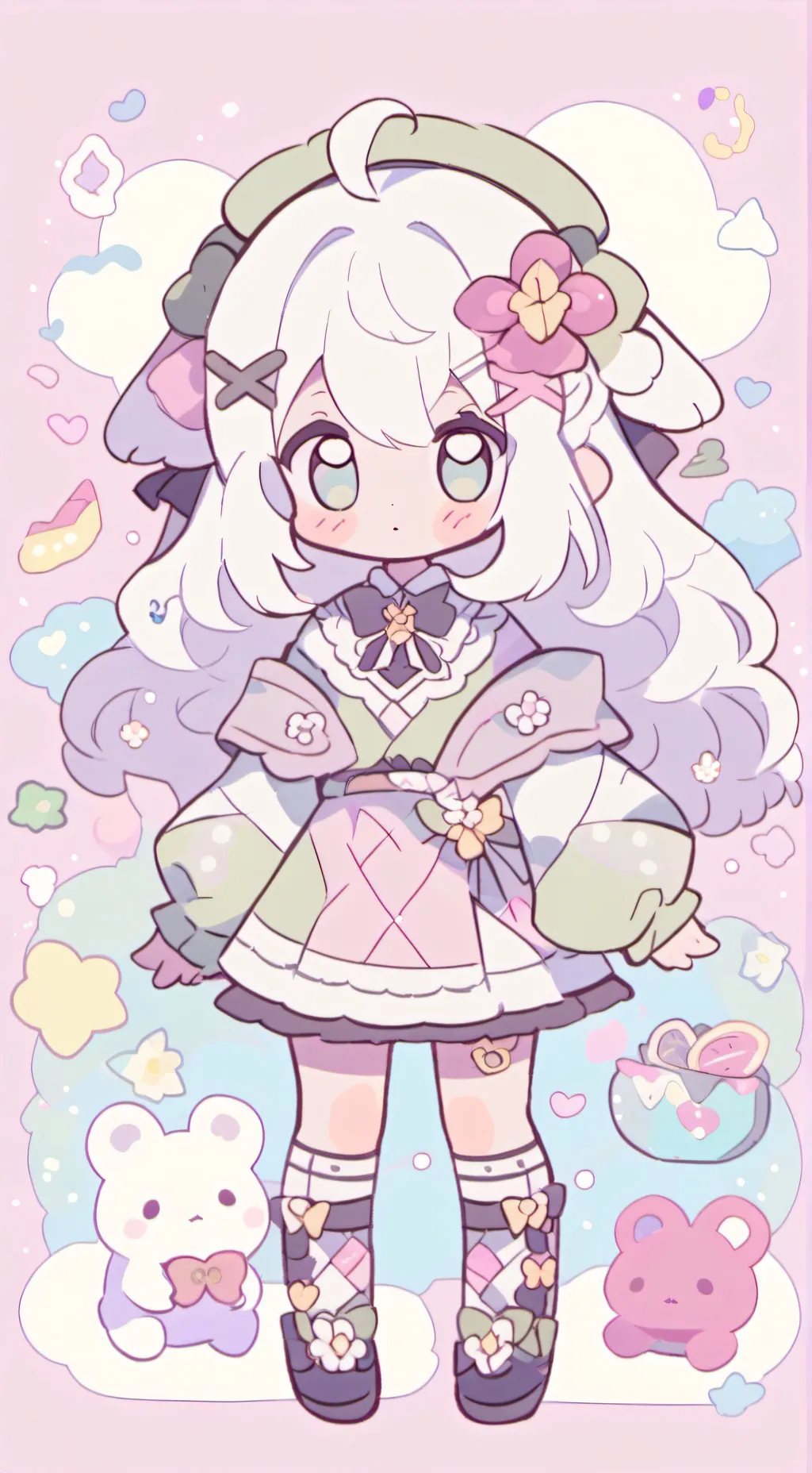 ai character: tu oc  background