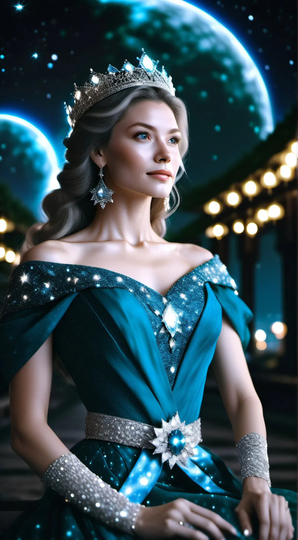 ai character: Queen Varda(lotr) background