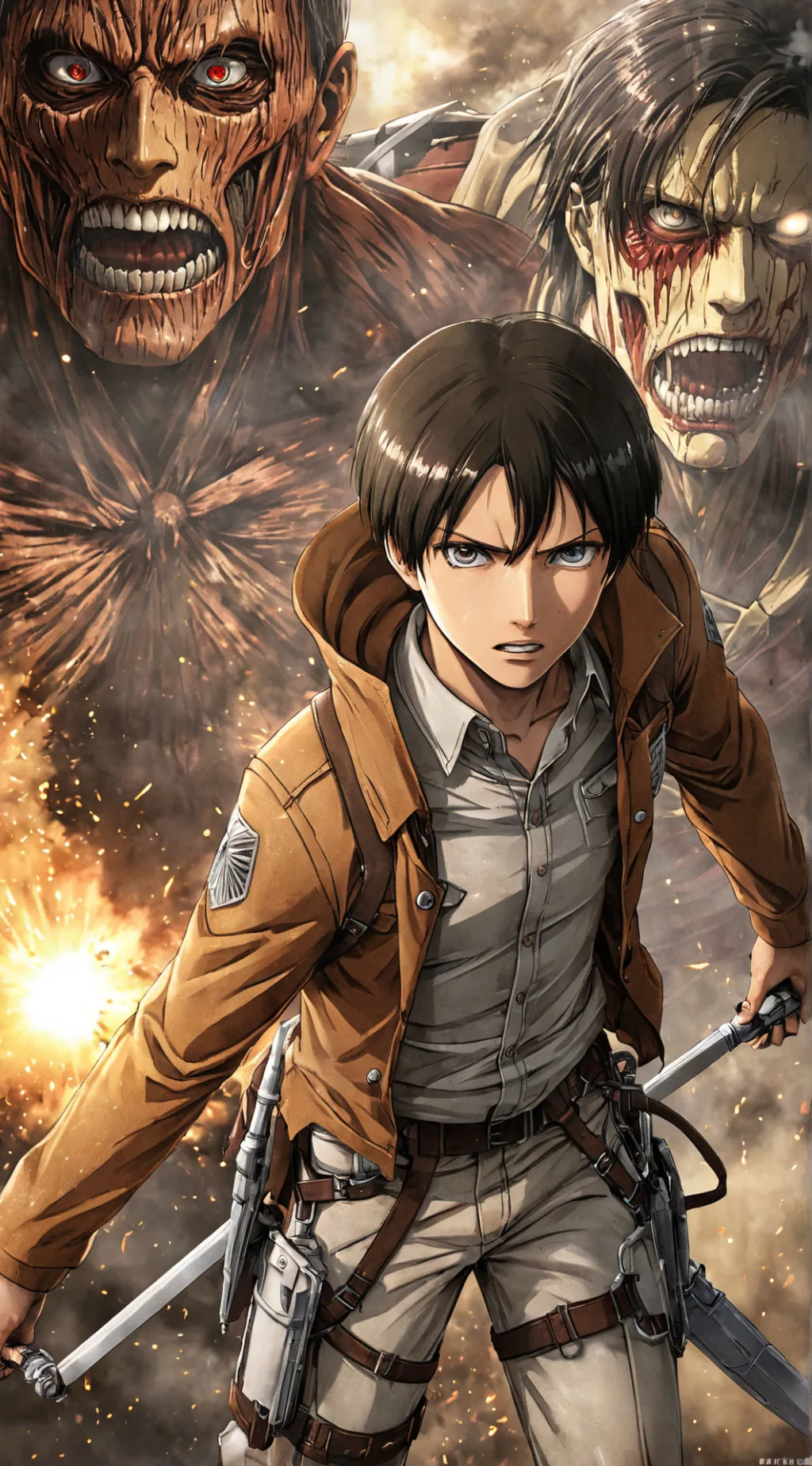 ai character: Attack on Titan AU background