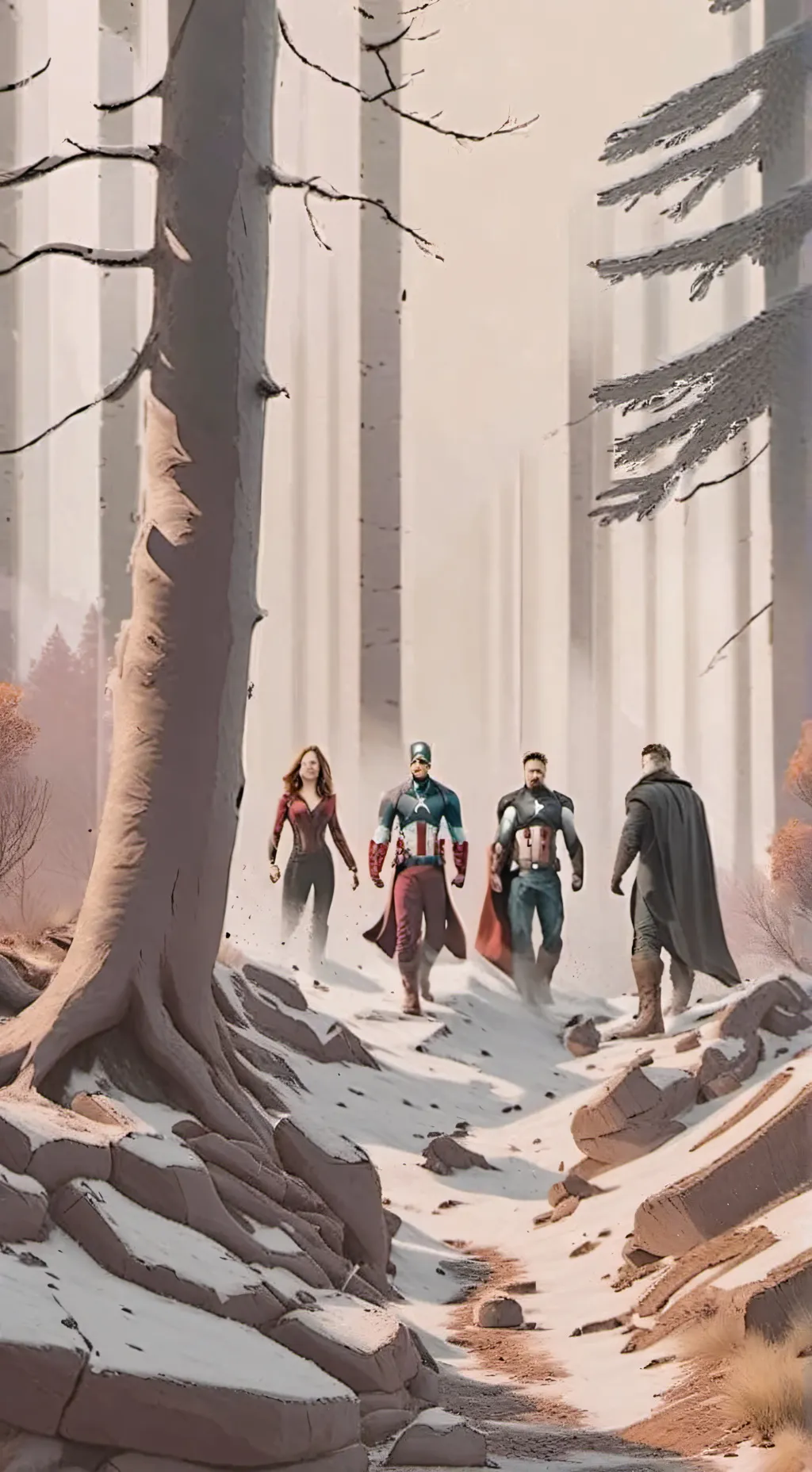 ai character: Avengers background
