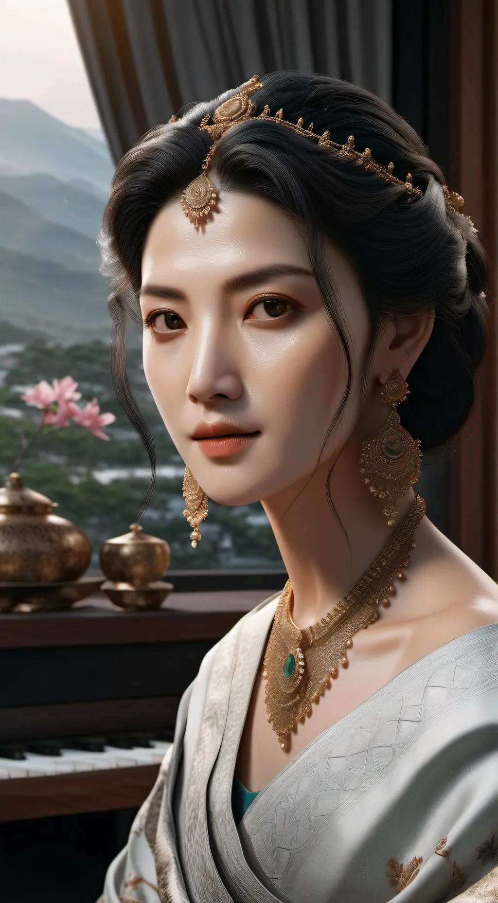 ai character: Angel  background