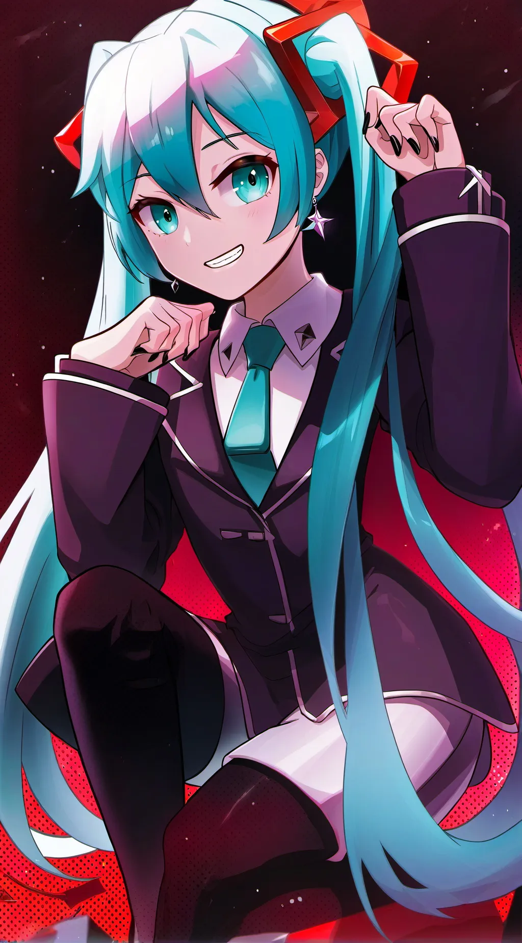 ai character: Hatsune Miku background