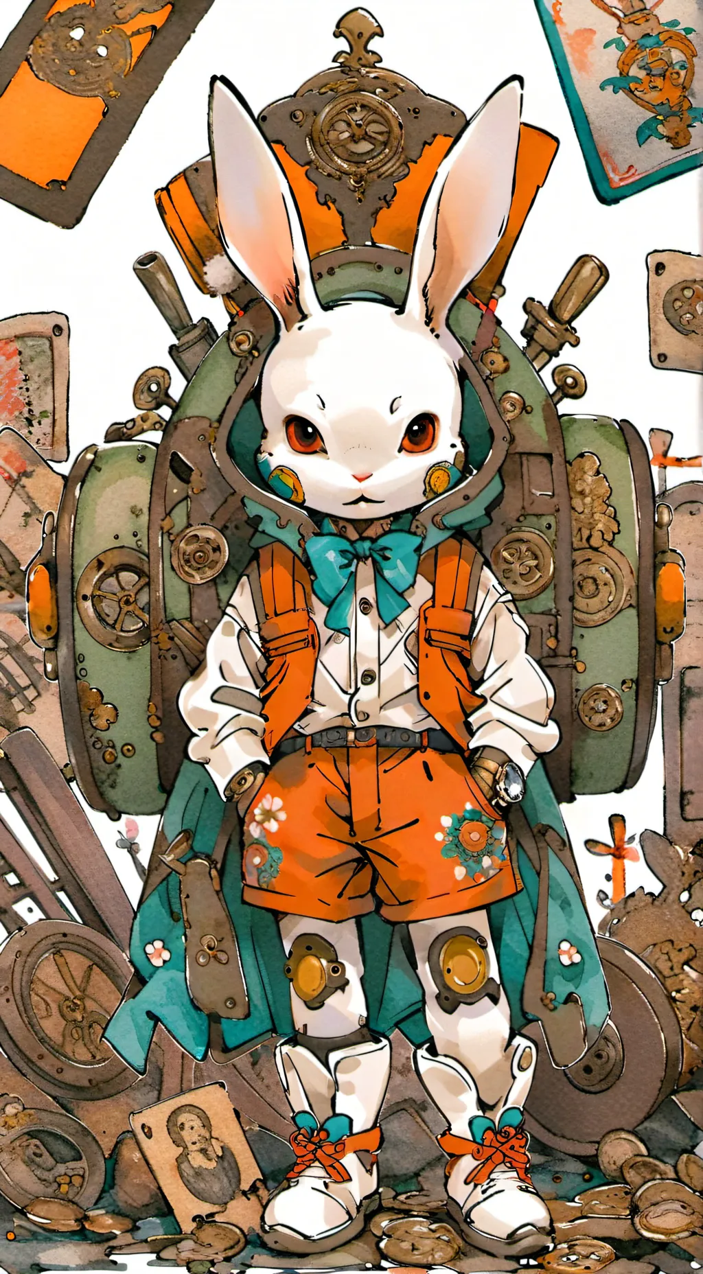 ai character: bunny background