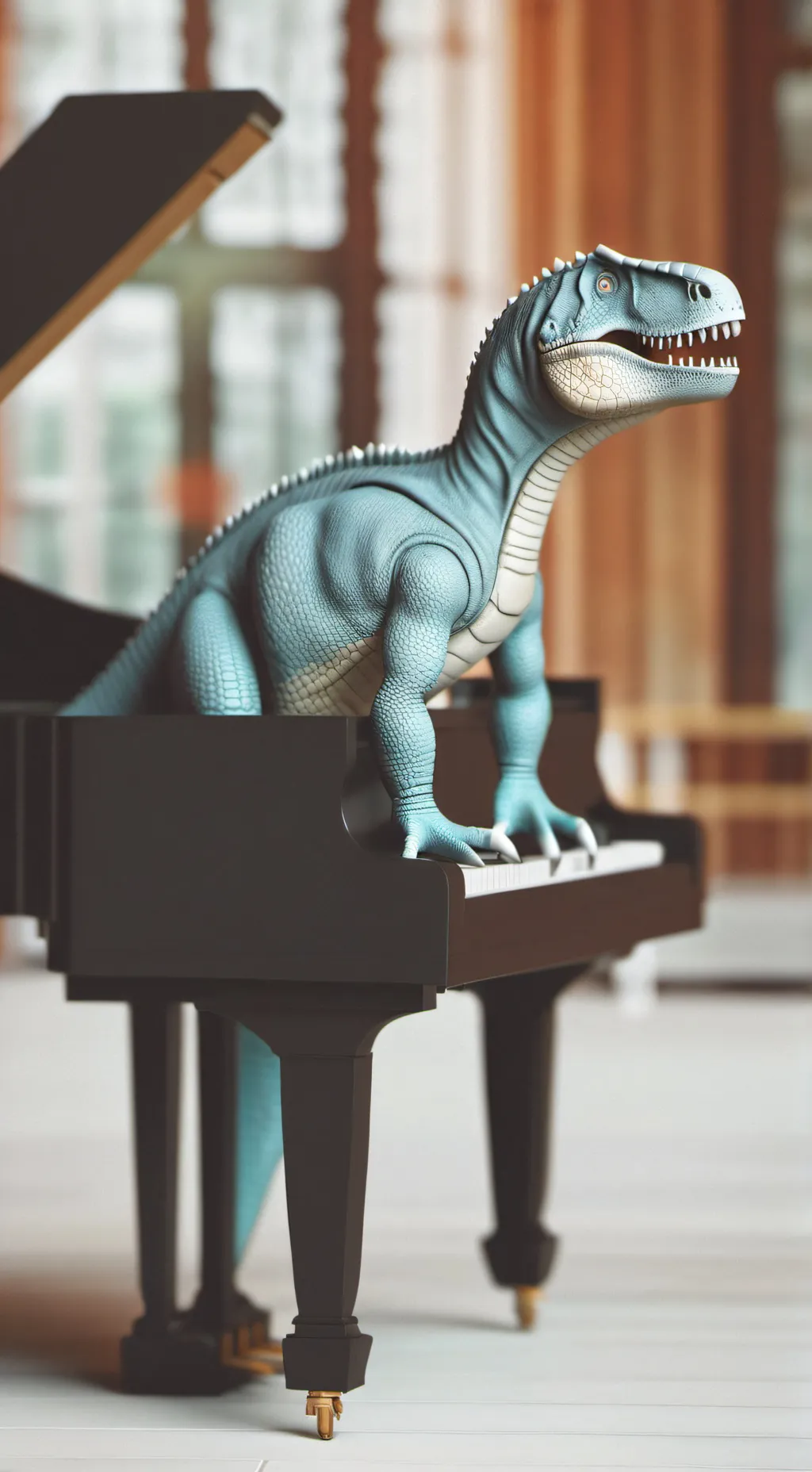 ai character: pianosaurus  background