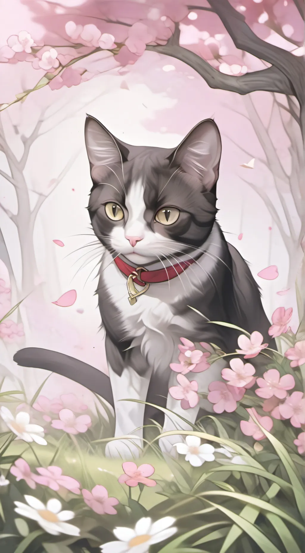 ai character: lost kitty background