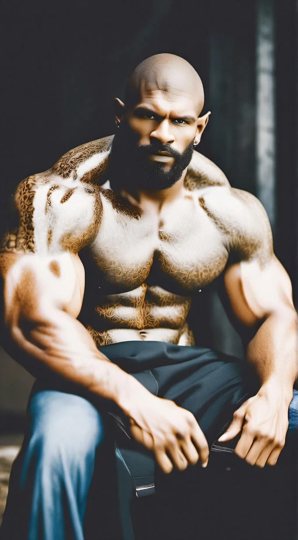 ai character: Christopher orc  background