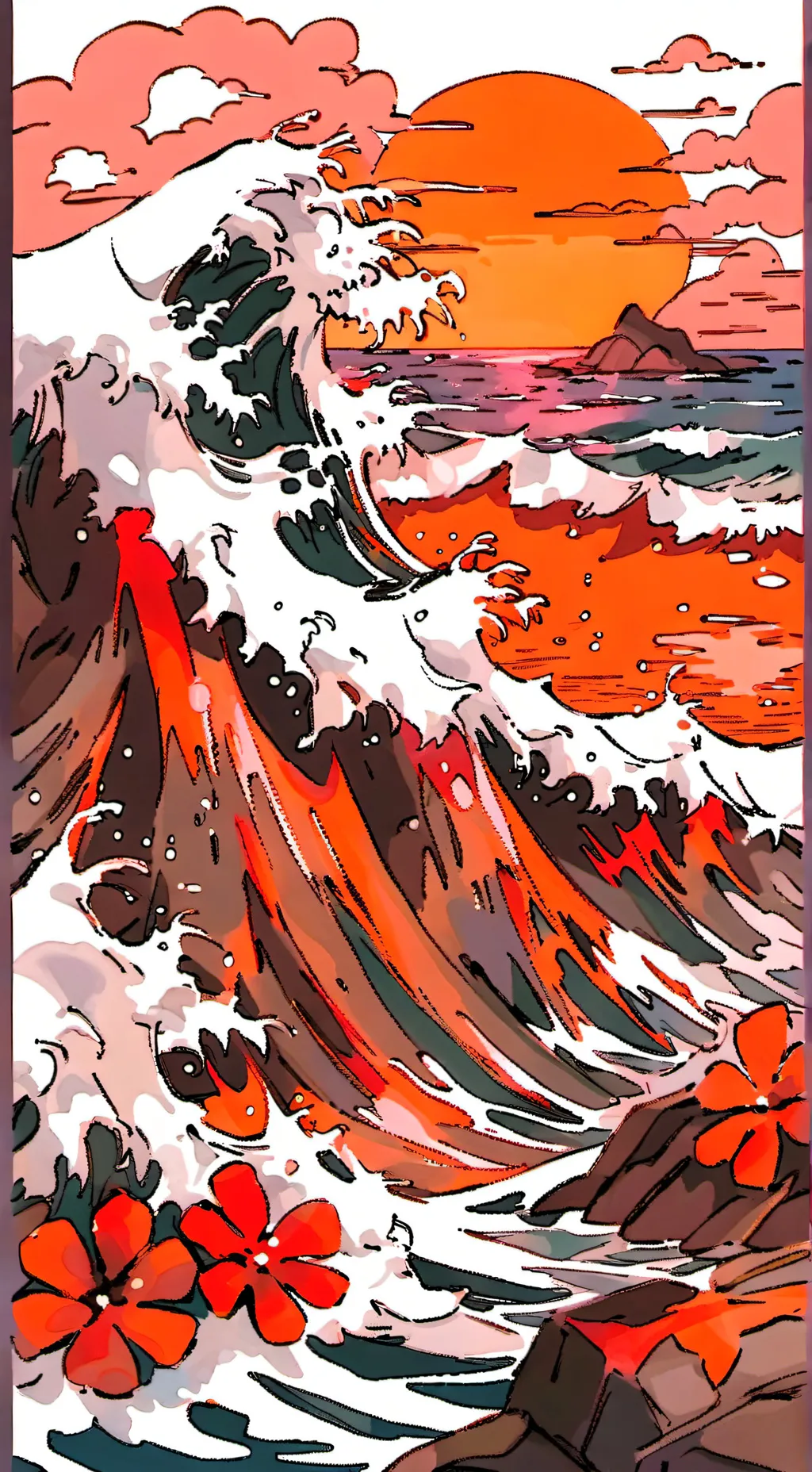 ai character: The Wave Incident🌊 background