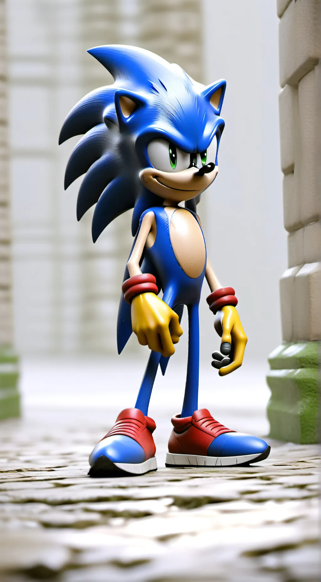 ai character: sonic 3 laser hall background