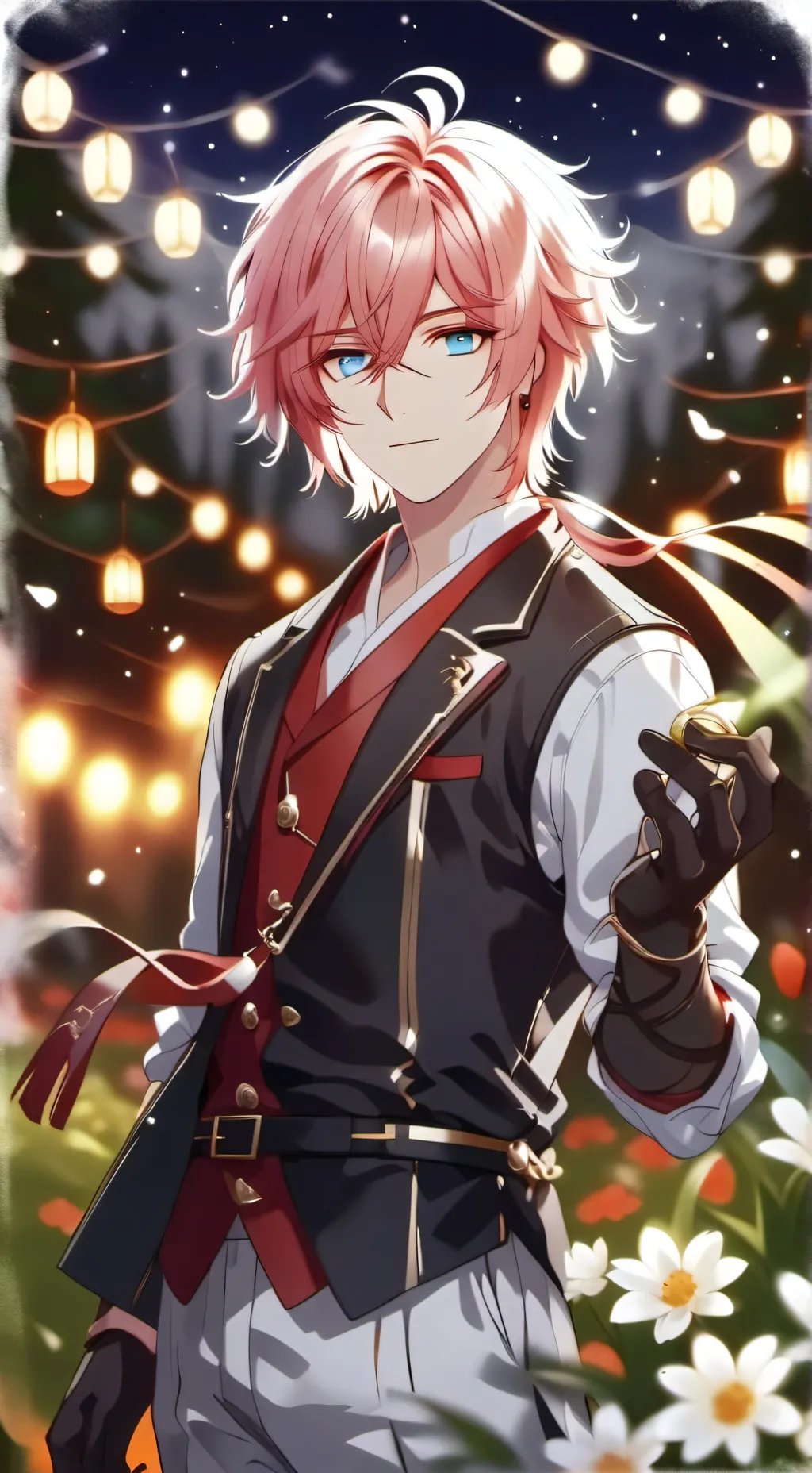 ai character: Justin  background