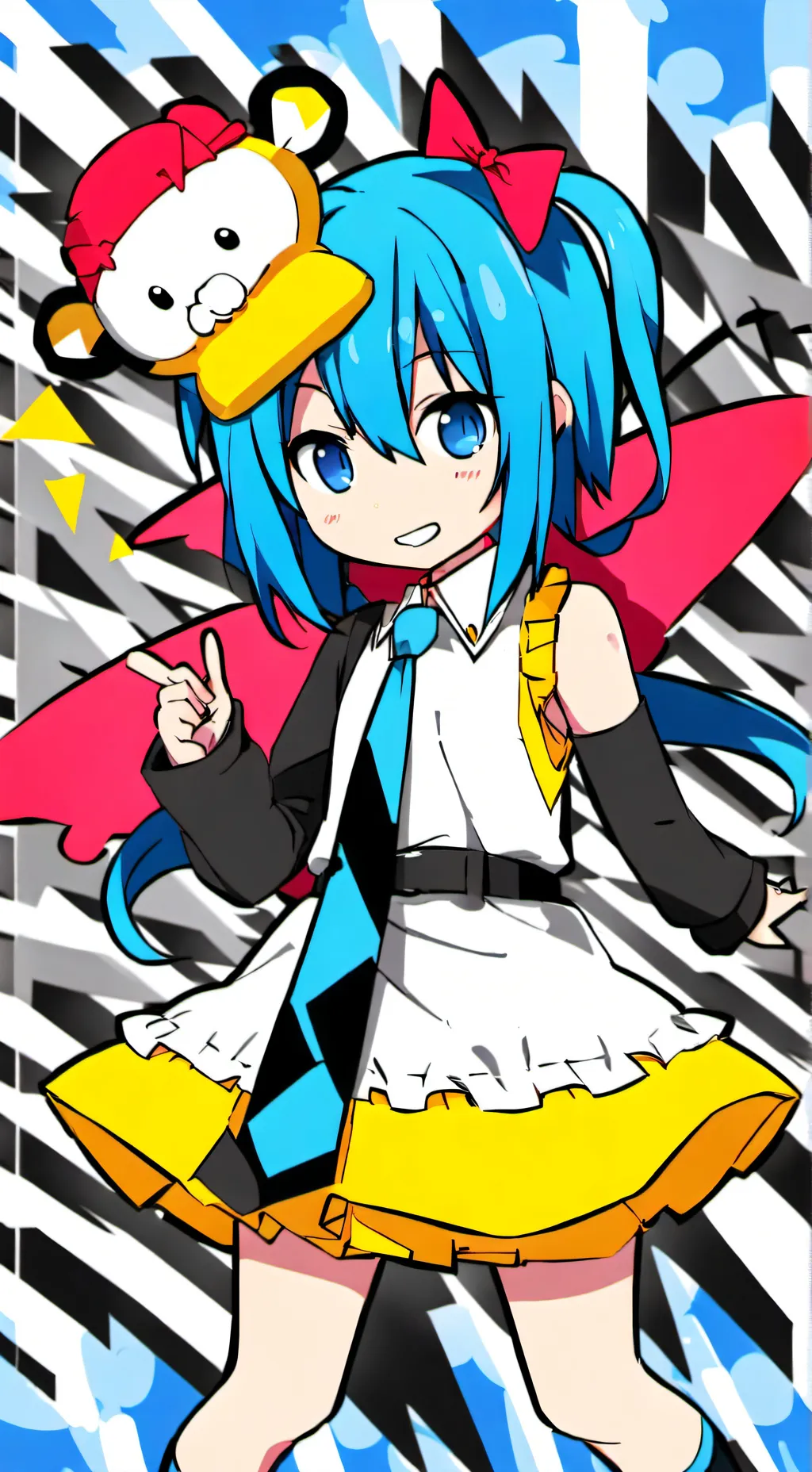 ai character: miku background