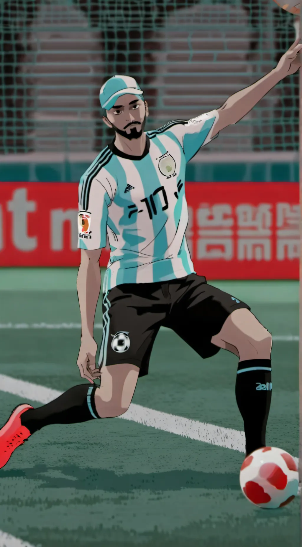 ai character: argentina vs chile background
