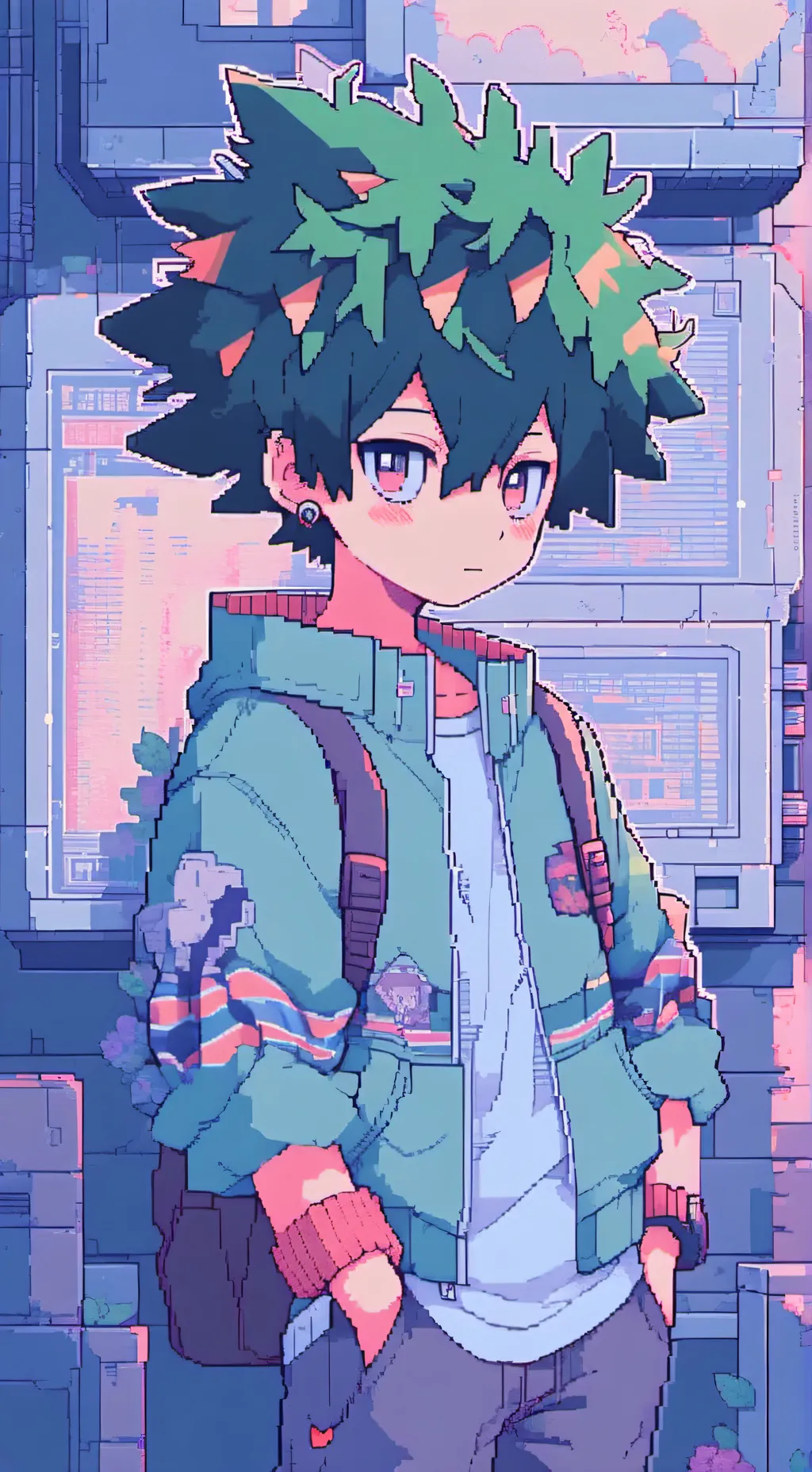 ai character: deku background
