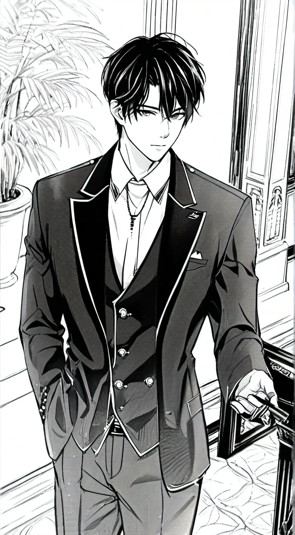 ai character: Ren Takashi  background