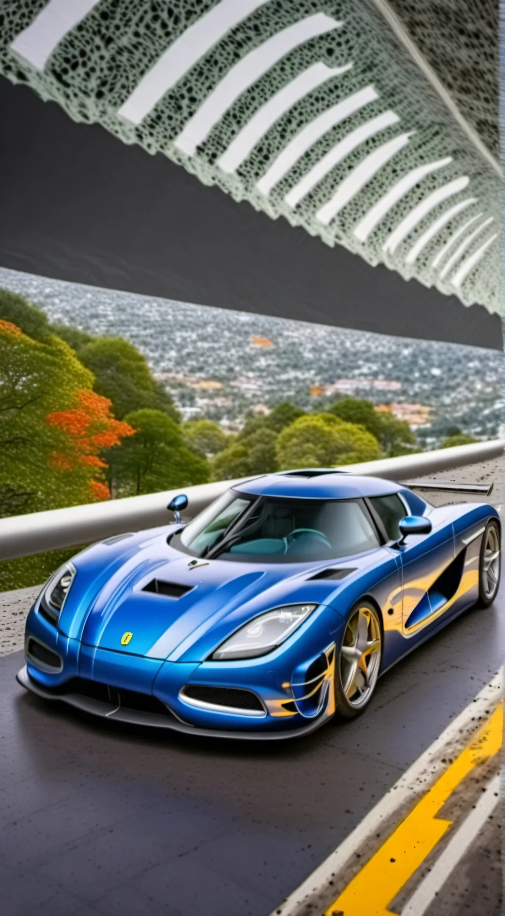 ai character: Koenigsegg  background
