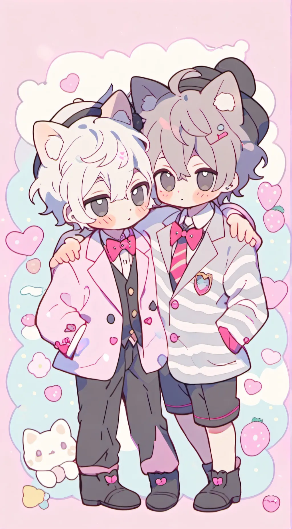 ai character: 🎲🕸Fluffy Angel🕸🎲 background
