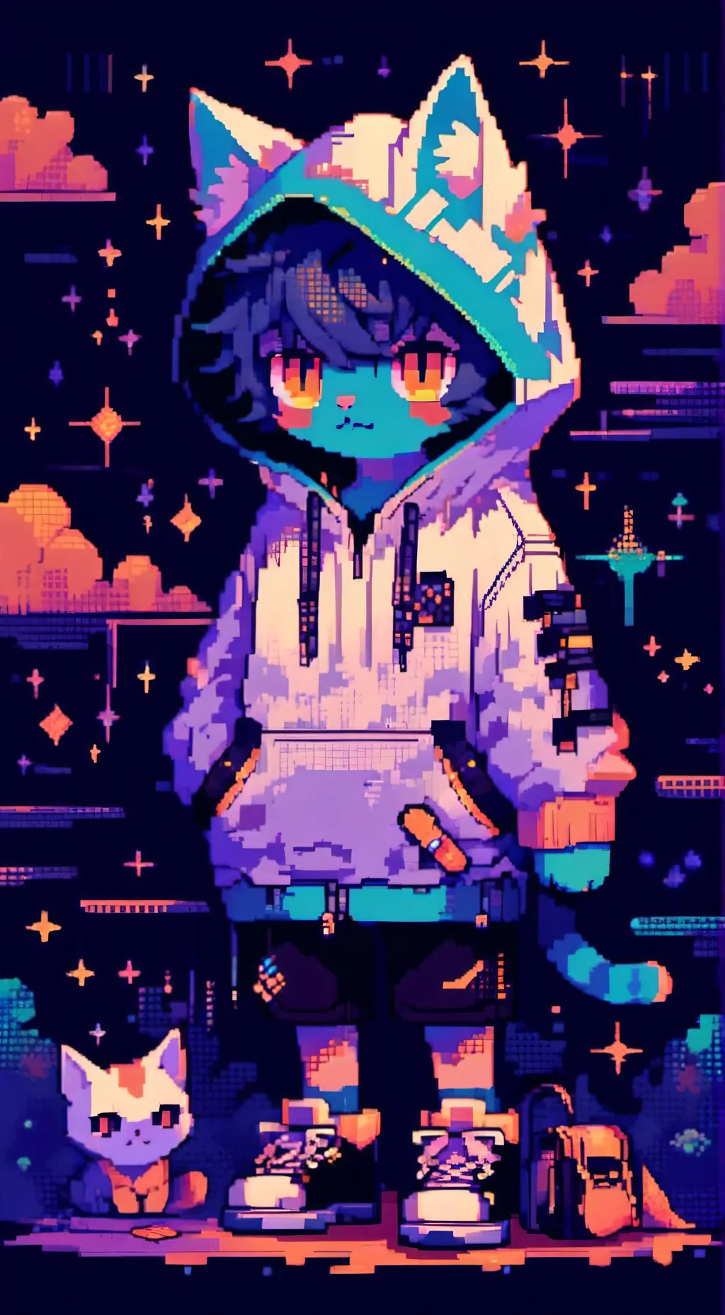 ai character: DJ Comet  background