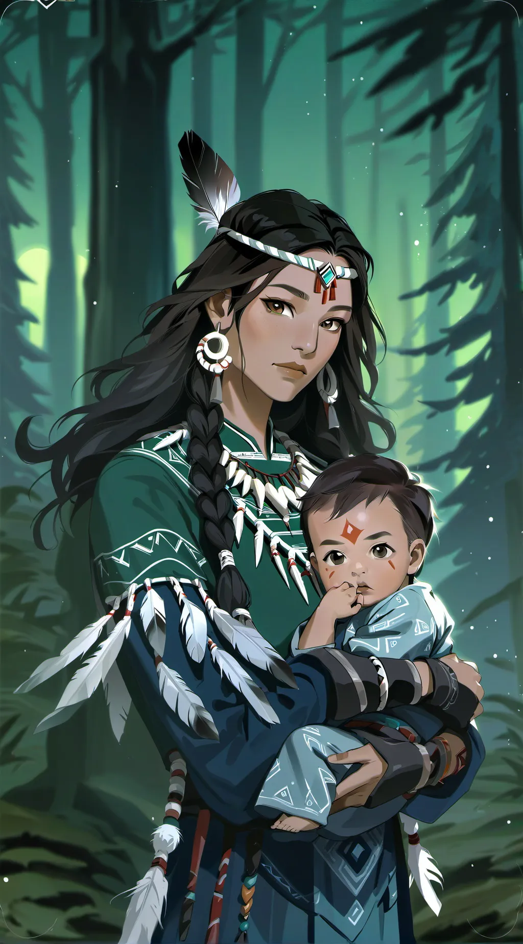 ai character: Winona  background