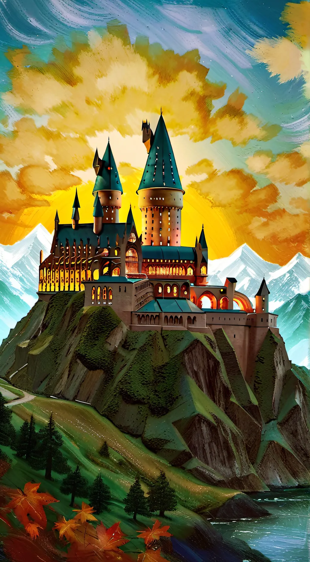 ai character: Hogwarts background