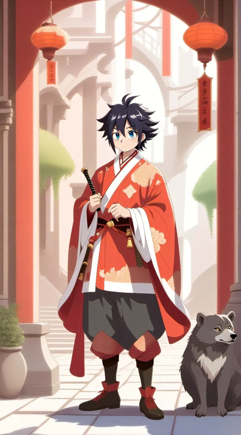 ai character: PanRojo background
