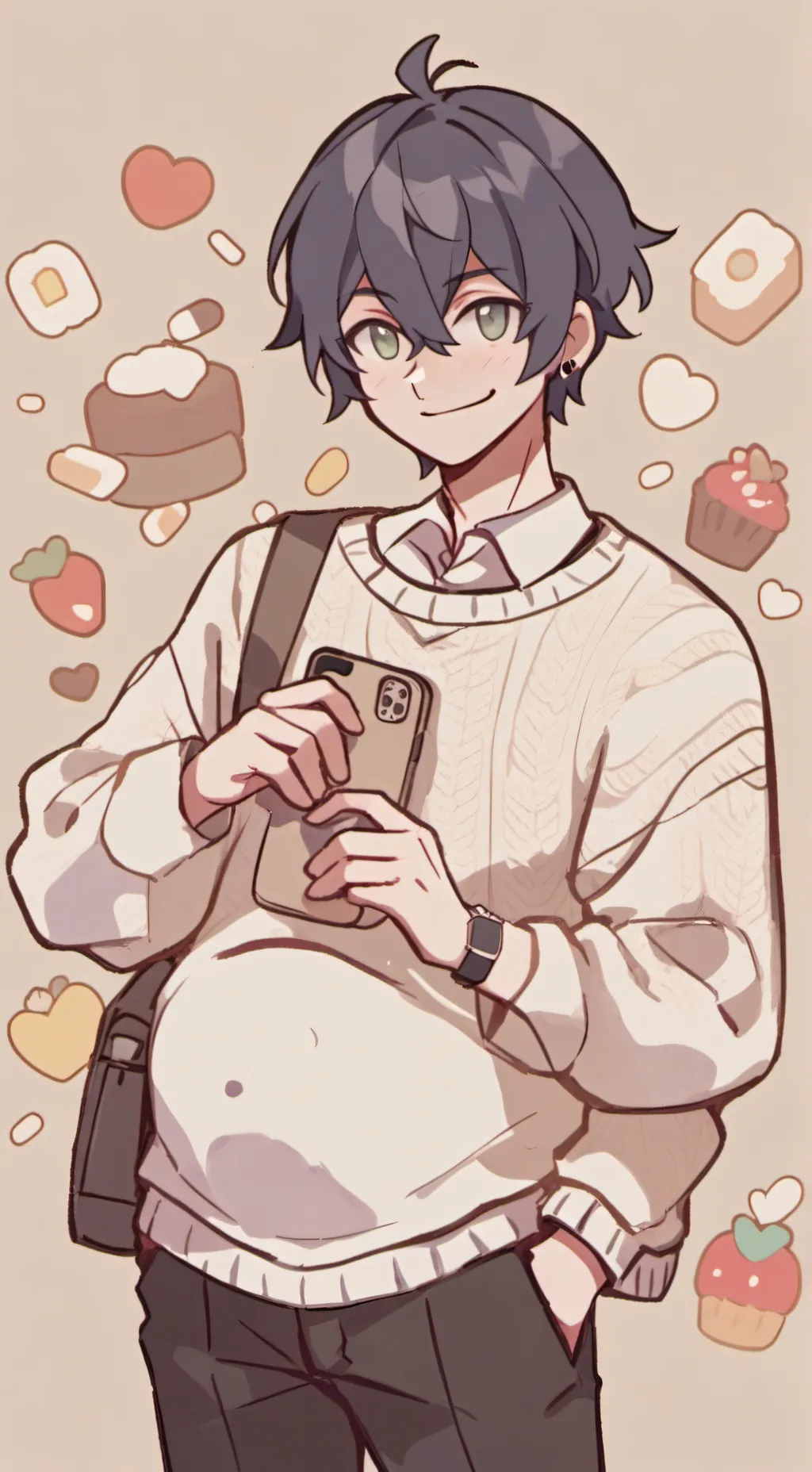 ai character: 💙Ein💙 background