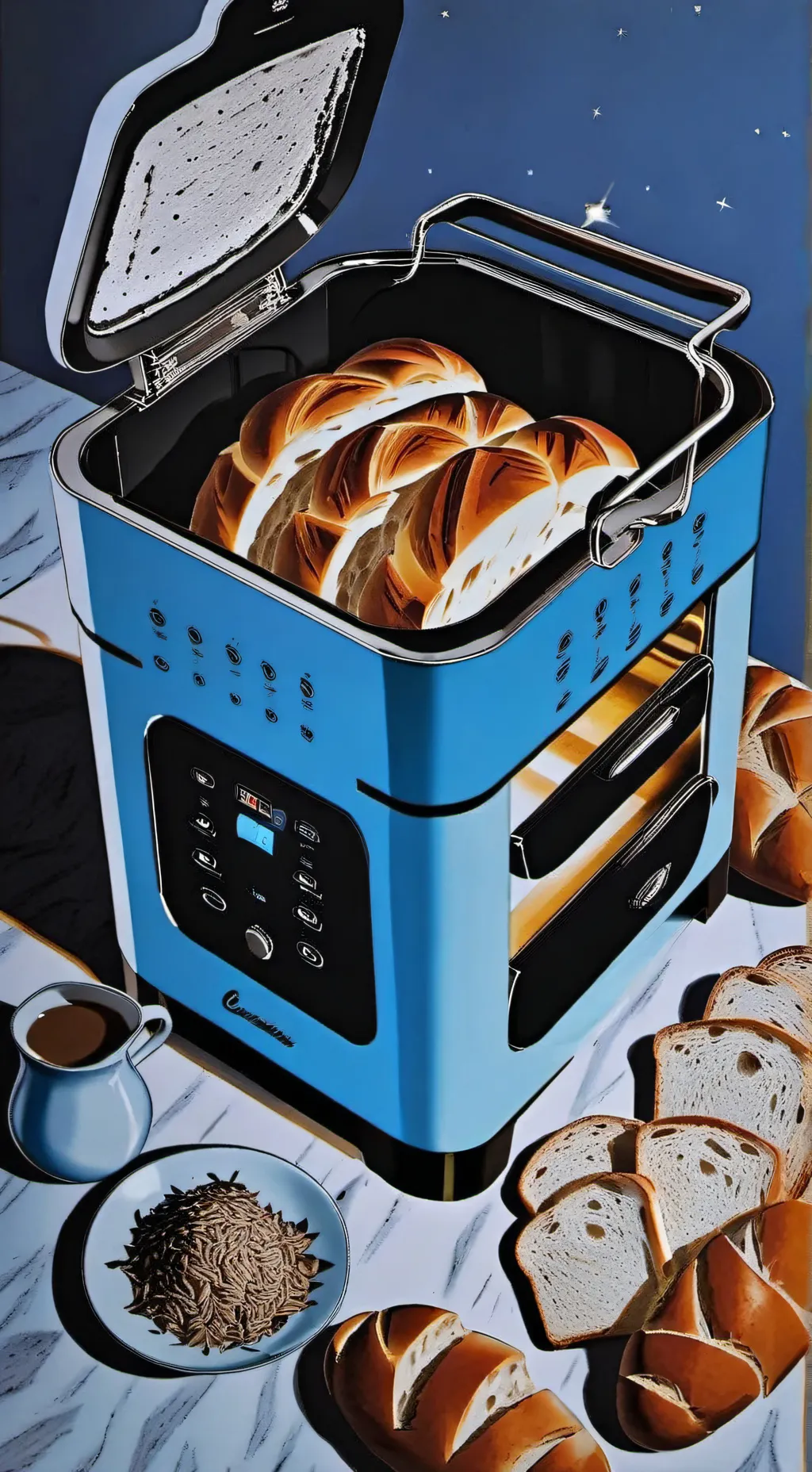 ai character: Bready background