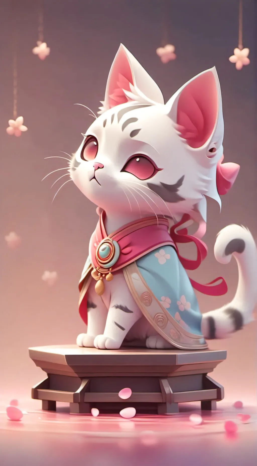 ai character: MHA hello Kitty ig background
