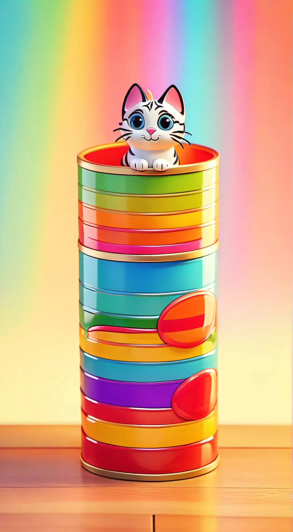 ai character: Pillow Cat background