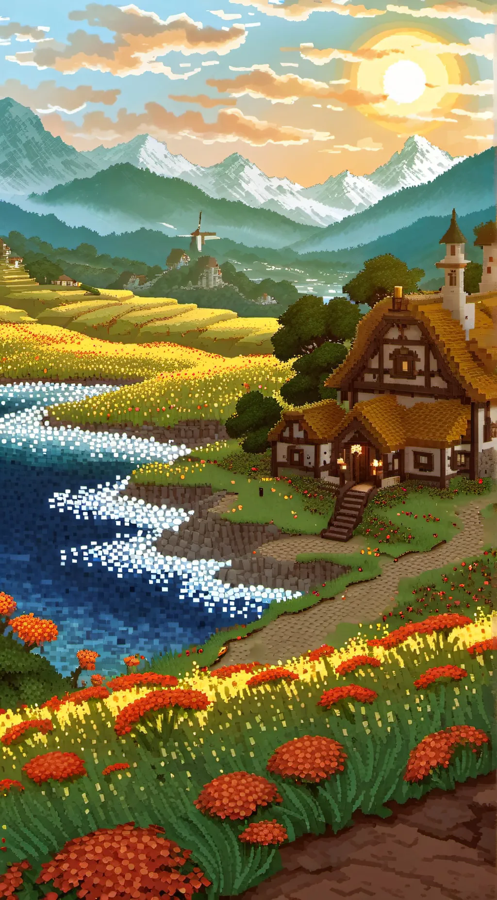 ai character: Minecraft X DW background