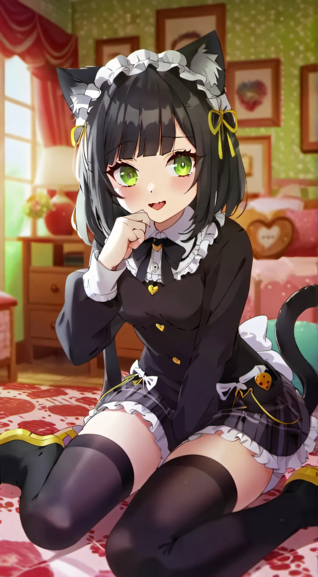 ai character: Maid Girl background