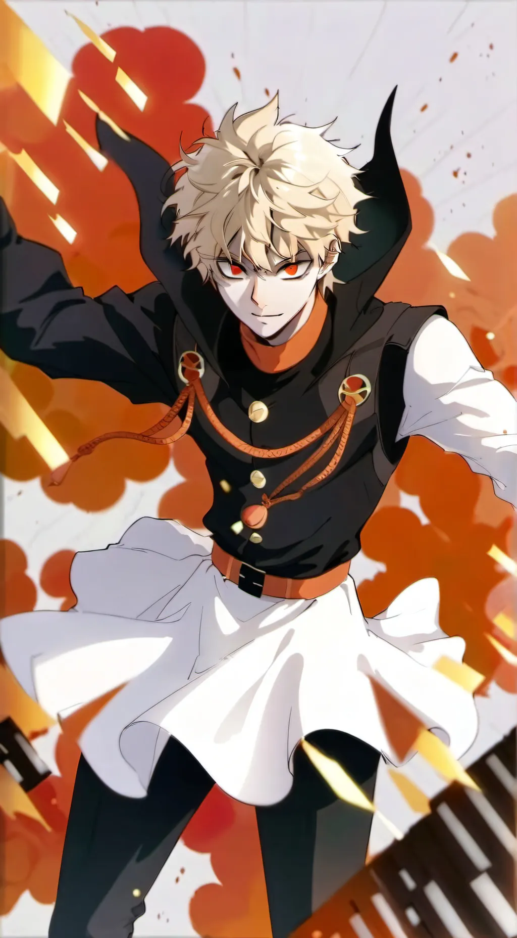 ai character: Katsuki Bakugo background