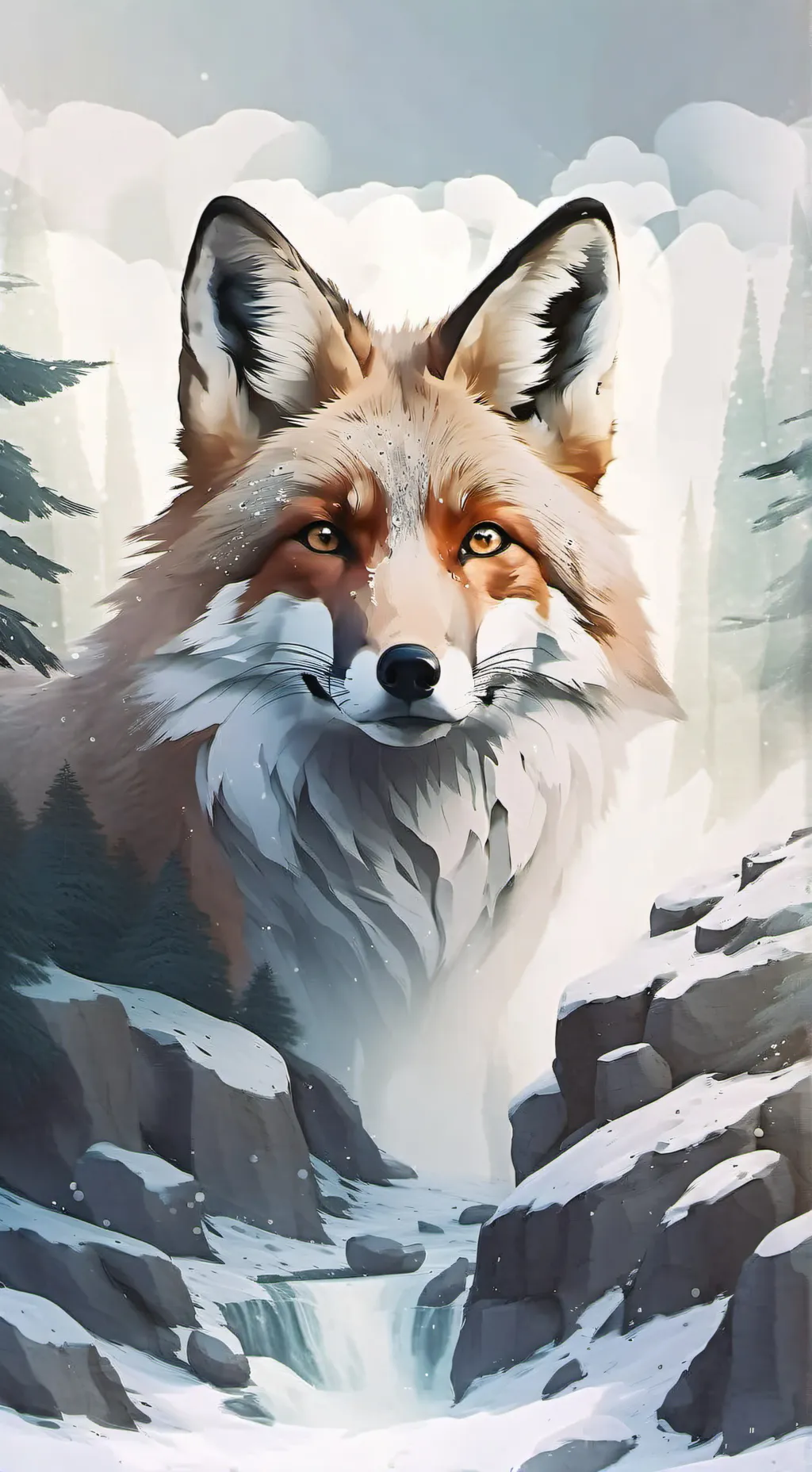 ai character: Foxy background