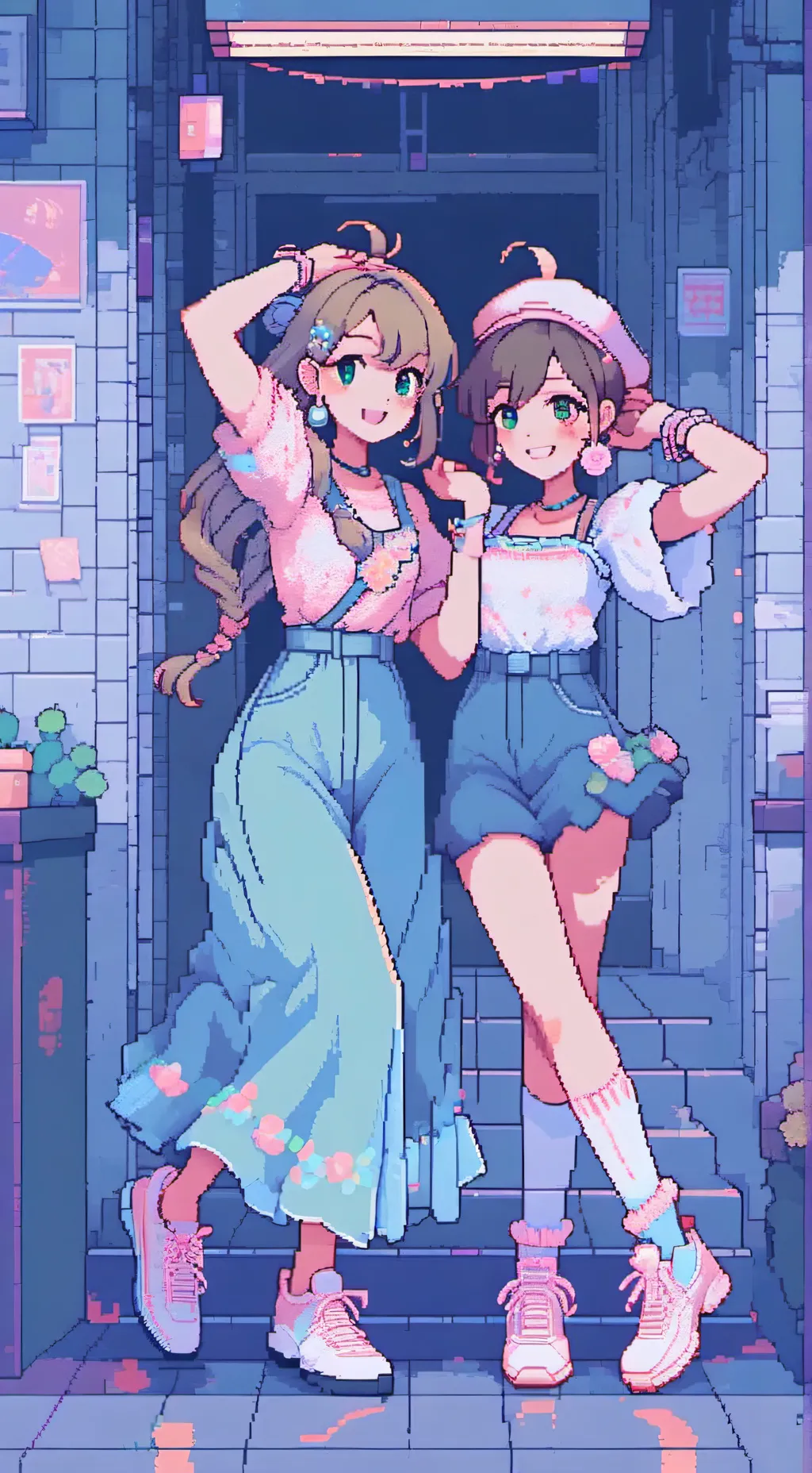 ai character: everlee and faye background