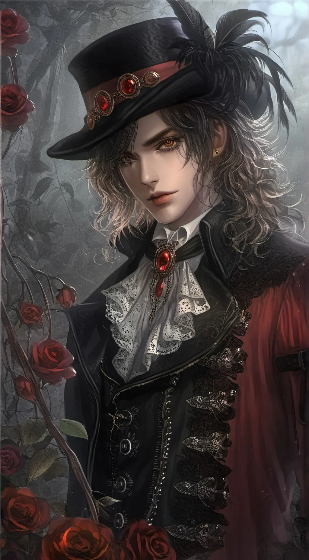 ai character: Lucas the vampire  background