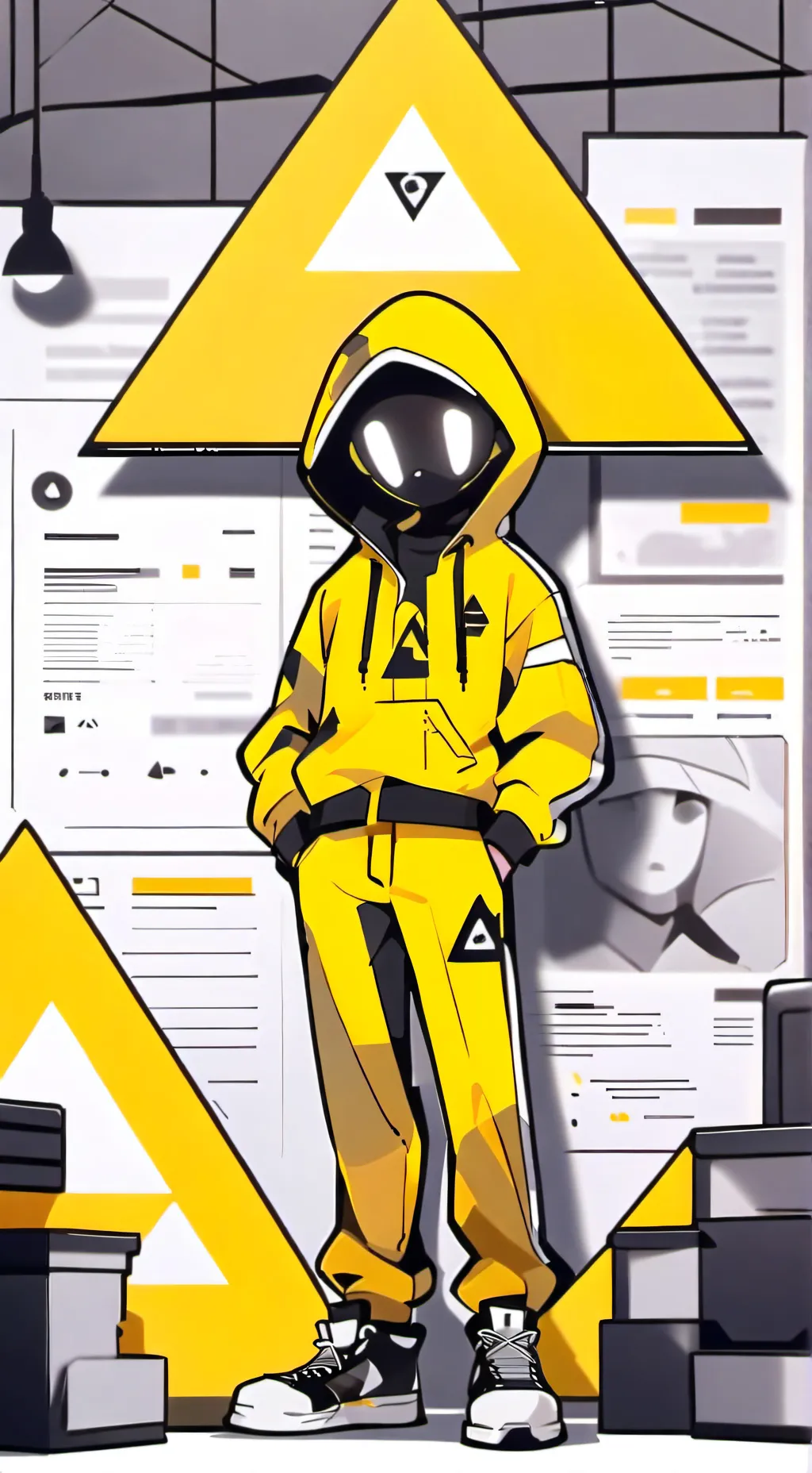 ai character: yellow company background