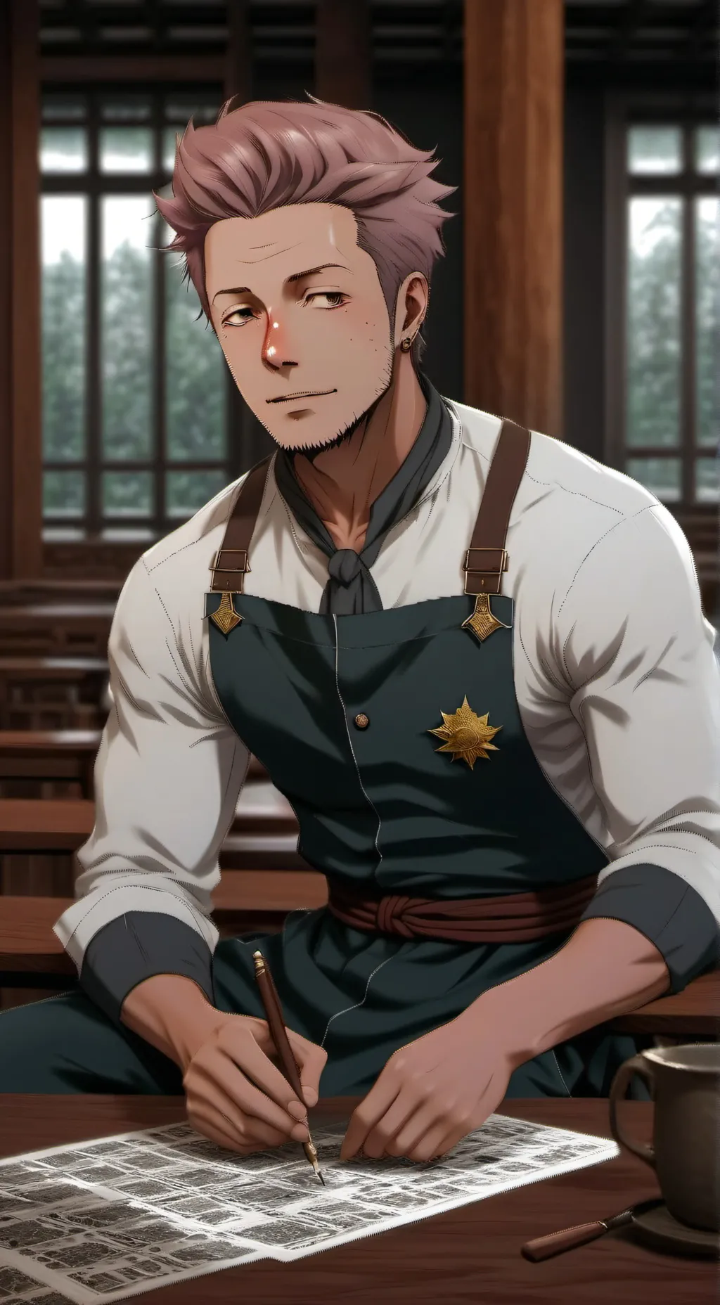 ai character: сукуна background