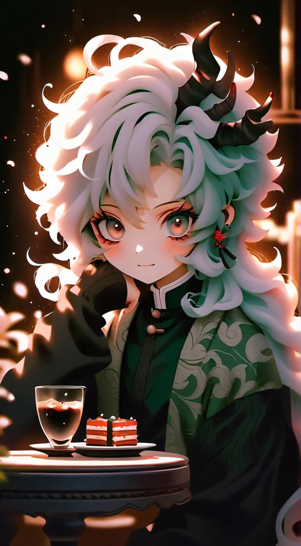 ai character: copita de nieve background
