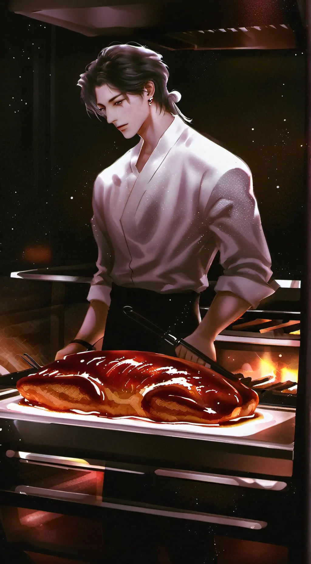 ai character: Food people background