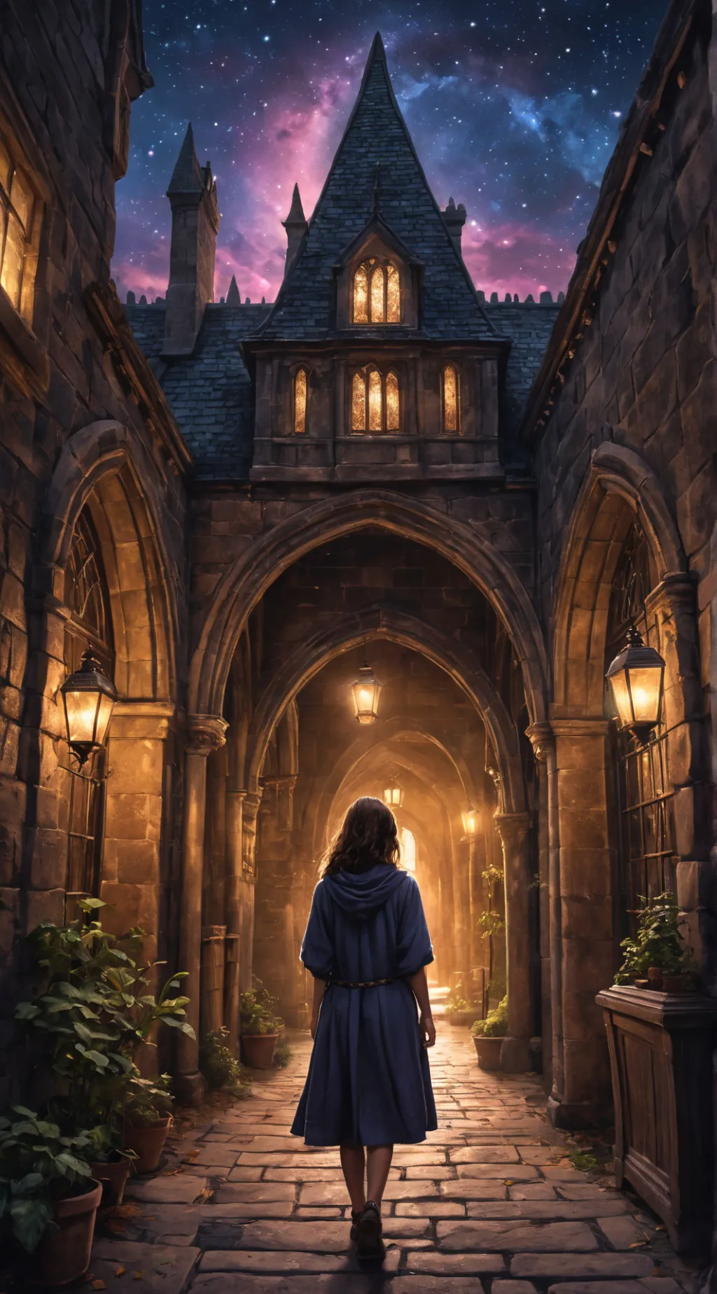 ai character: Hogwarts  background