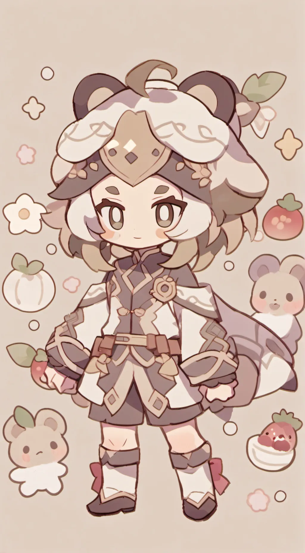 ai character: golden cheese  background