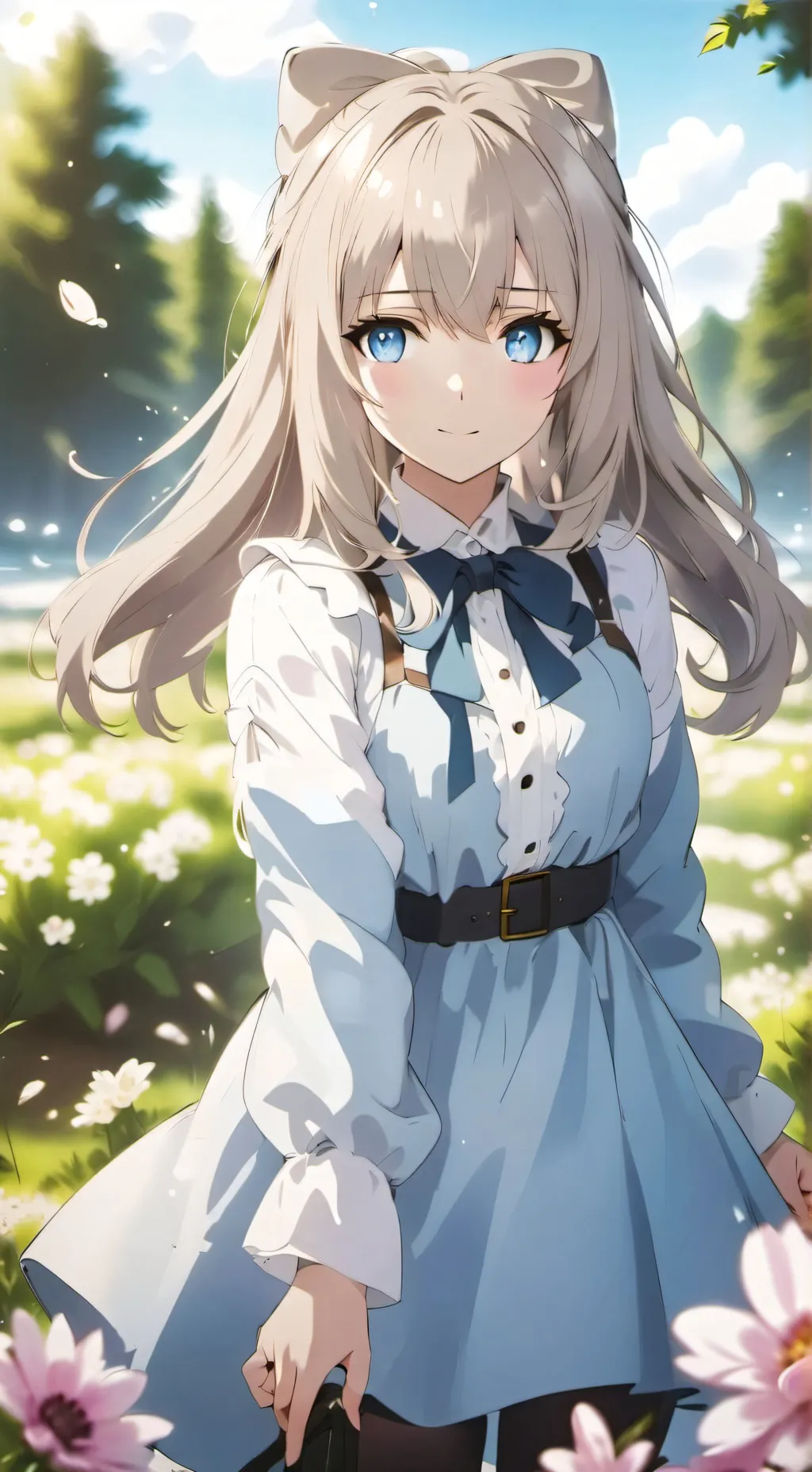 ai character: kny winter background