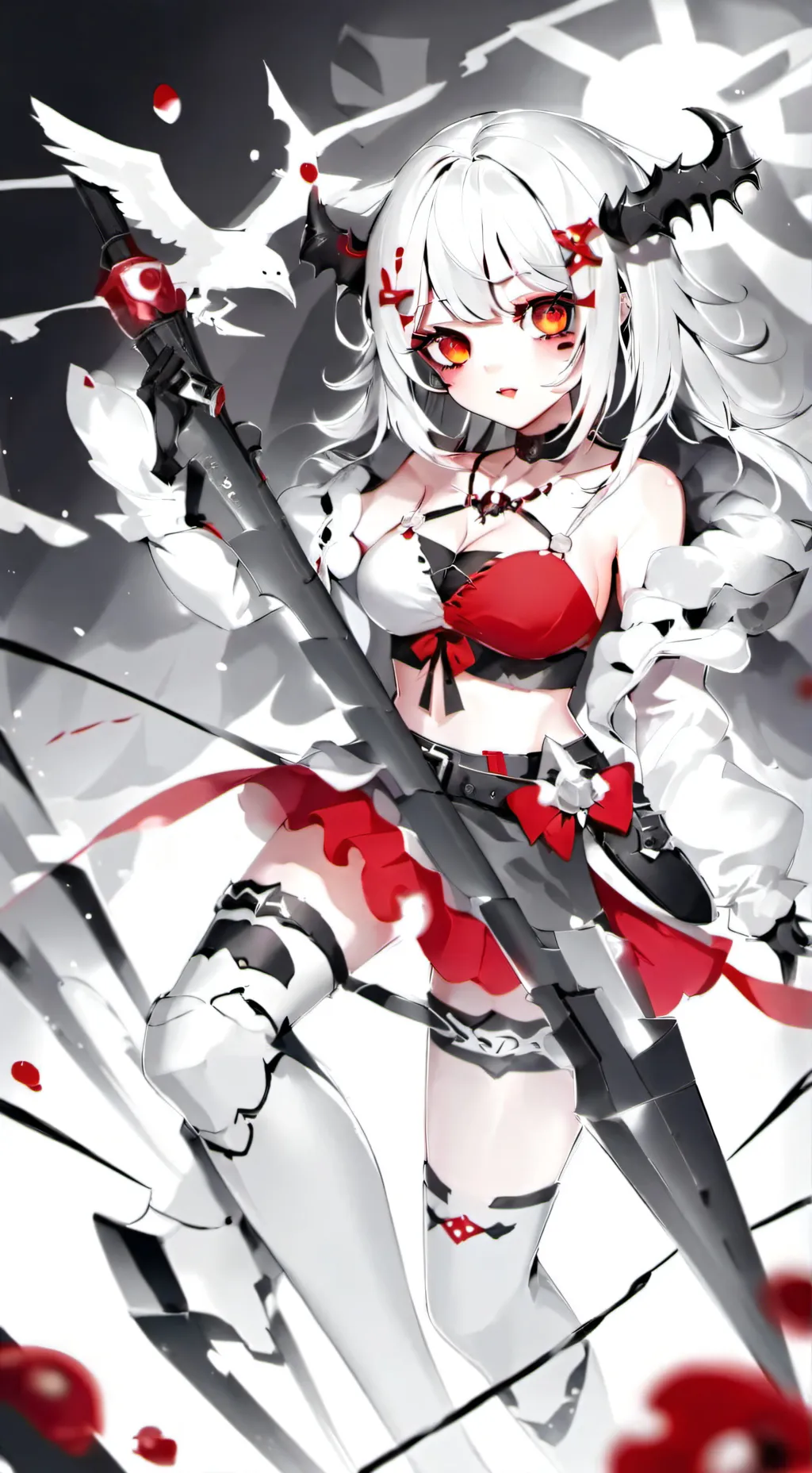 ai character: Ella es un demonio background