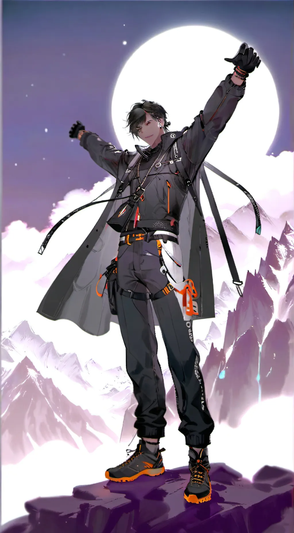 ai character: beso de tres  background