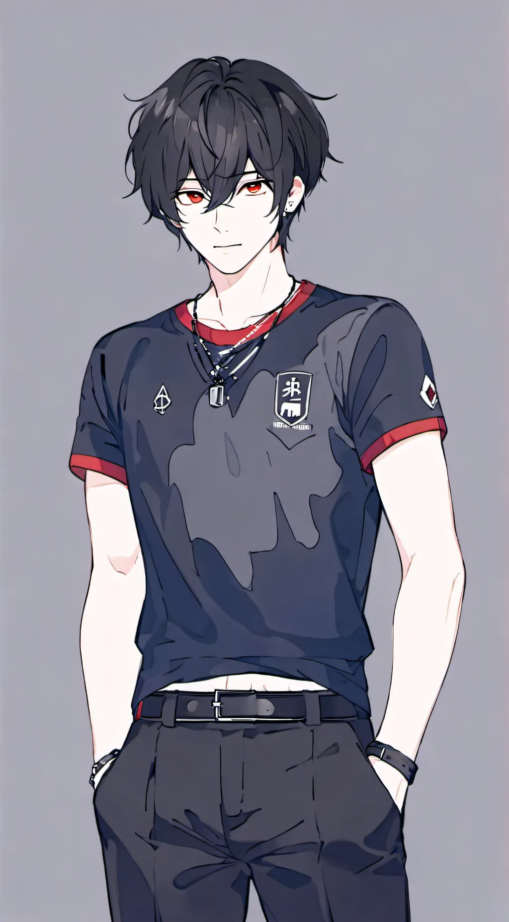 ai character: Kaito cristal background