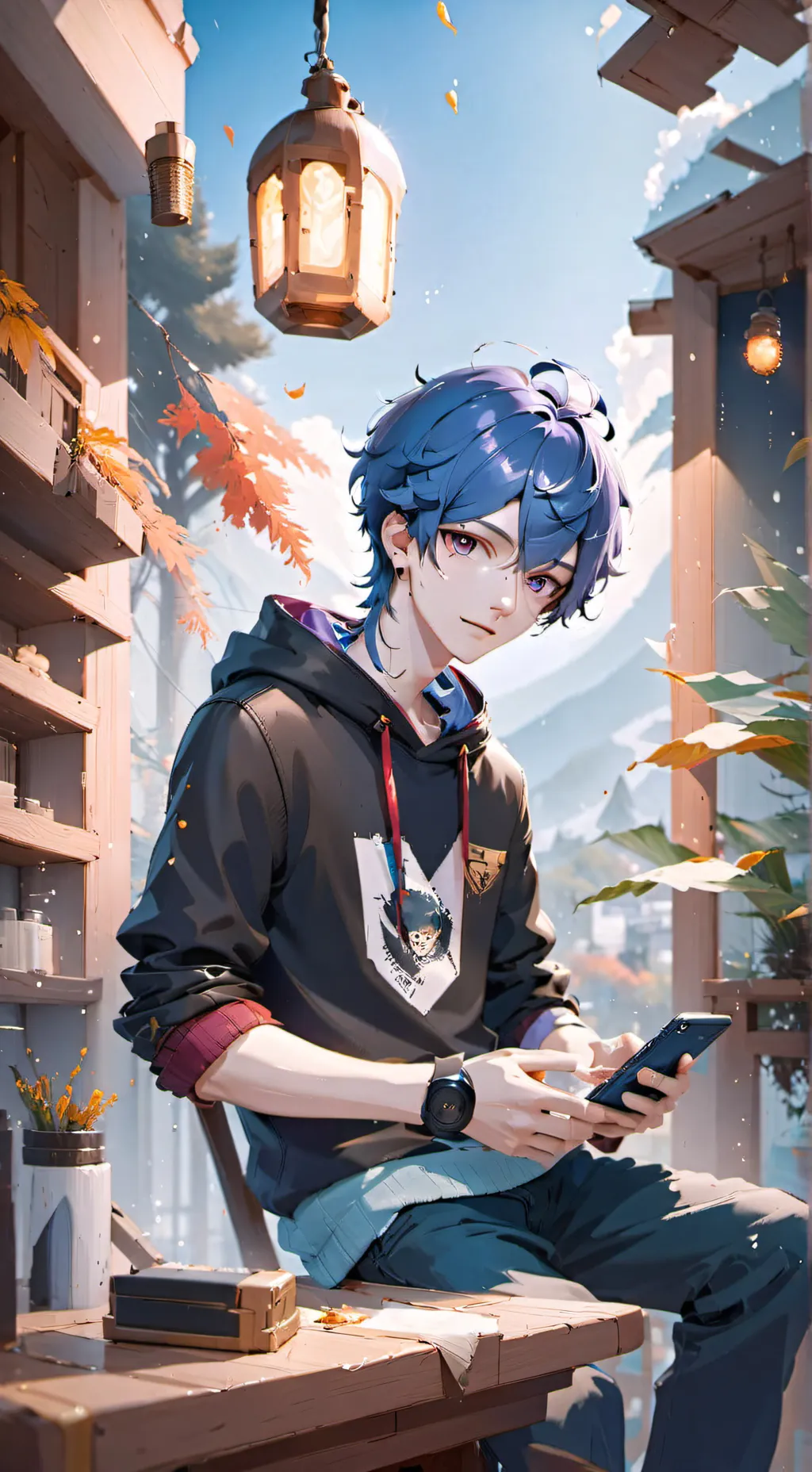 ai character: Leo background