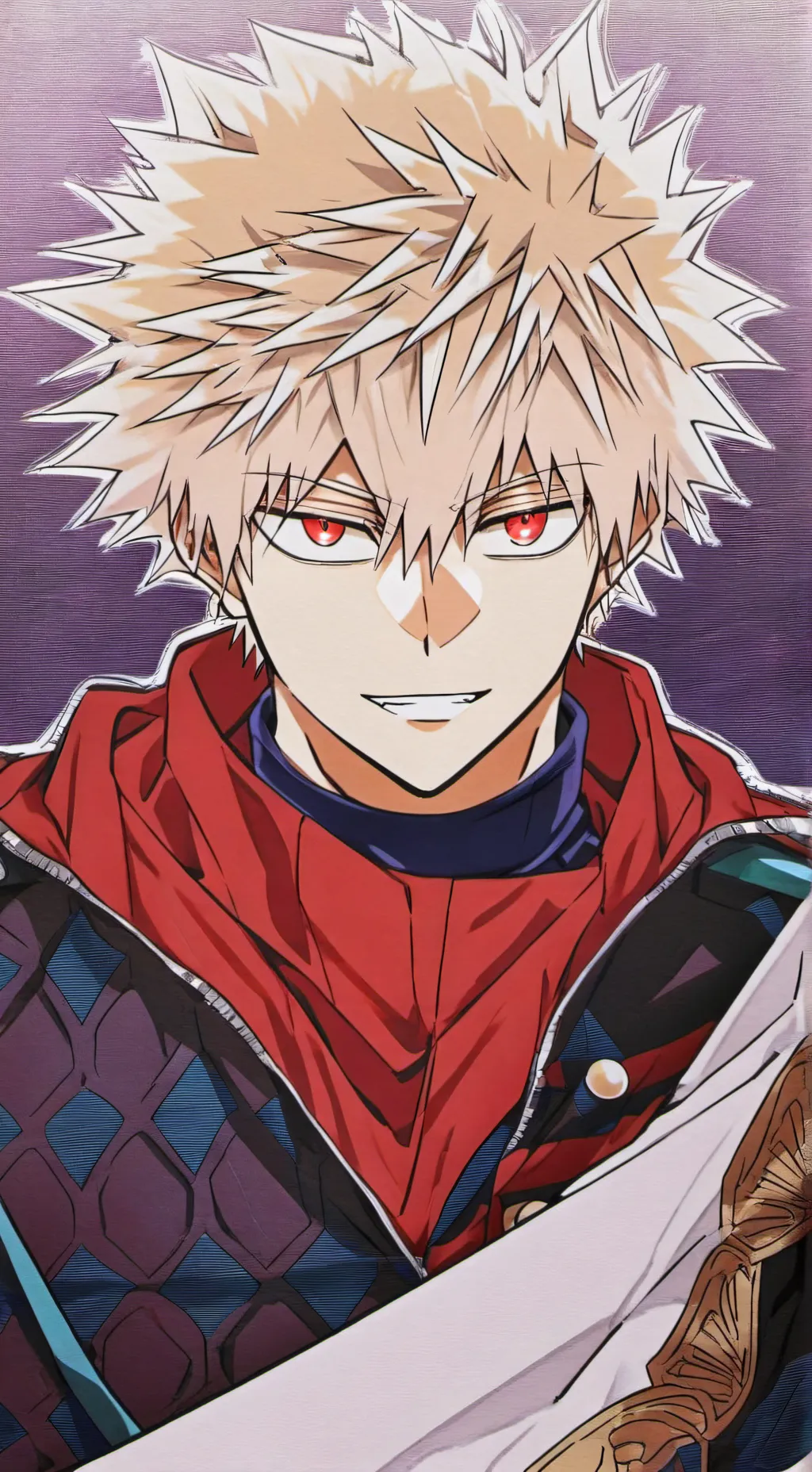 ai character: Katsuki Bakugo  background
